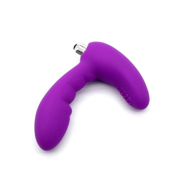 Vibromasseur anal violet stimulateur de prostate Pocket Pleasure + 1 dosette lubrifiant